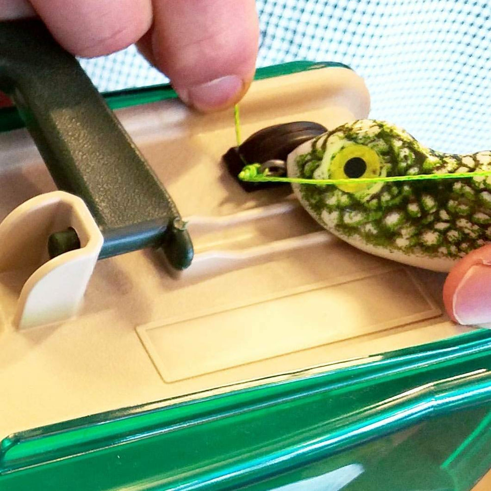 LINE CUTTERZ kayak fishing setup keeps tools within reach.