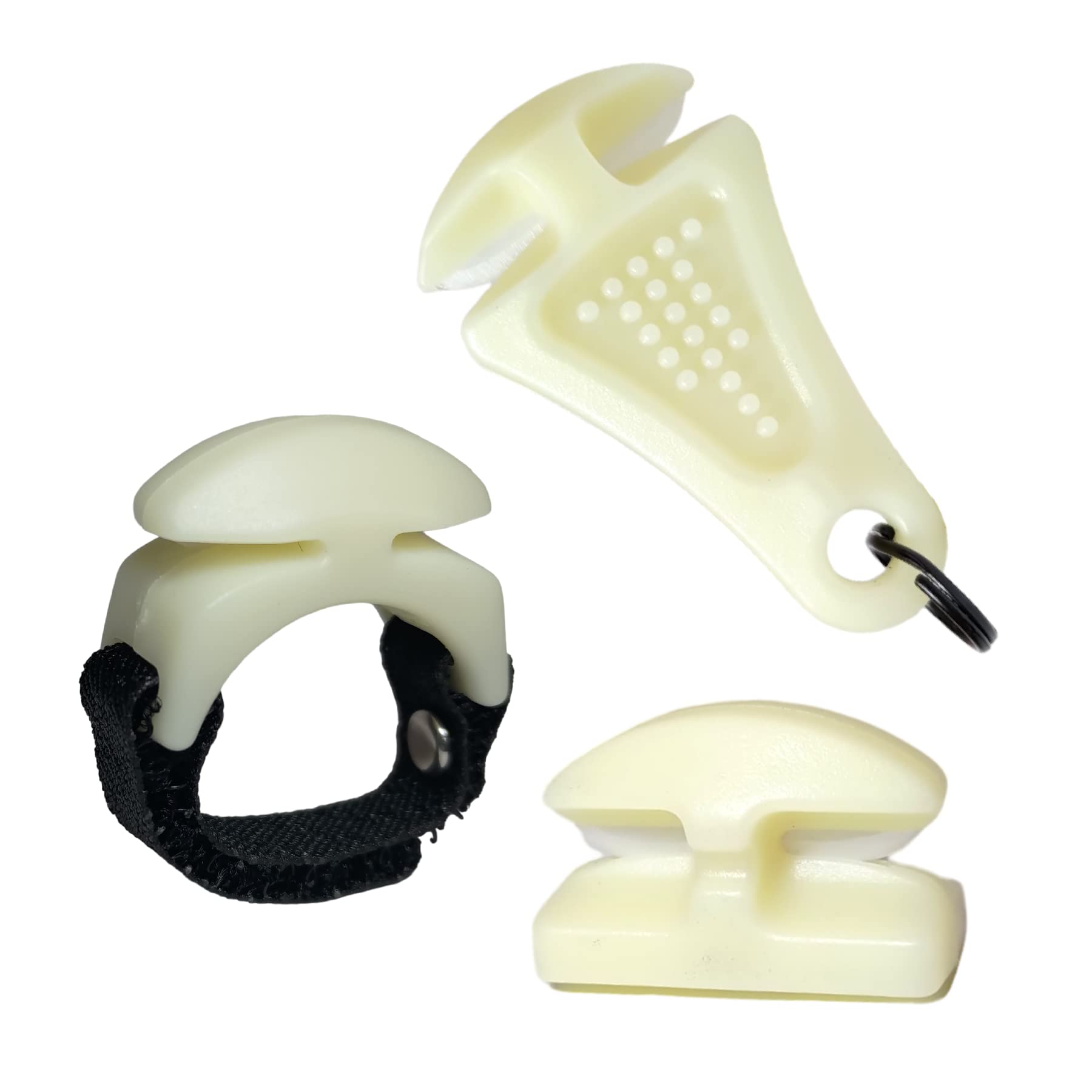 Line Cutterz Triple Play ceramic ring cutter glows in the dark for quick, safe line cuts.