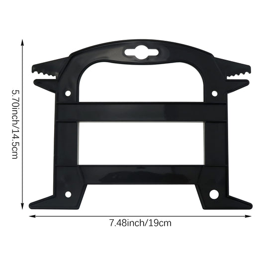 Close-up of polypropylene line winder