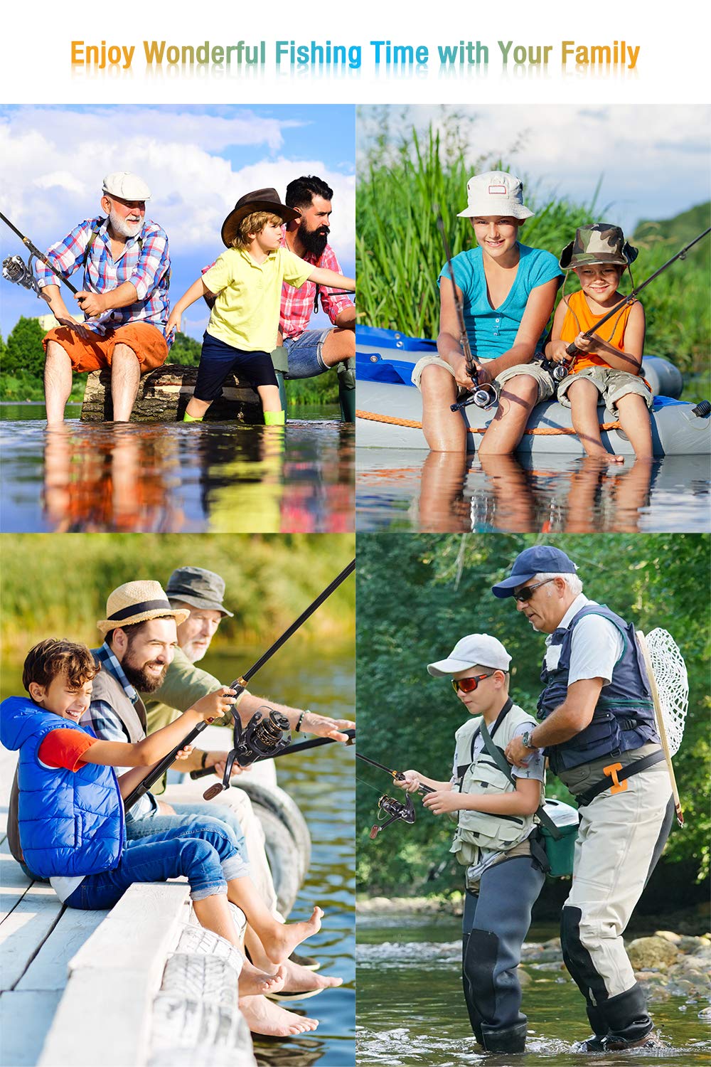 Telescopic rod extended for freshwater fishing
