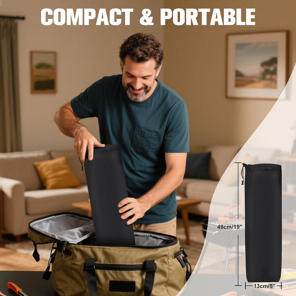 Lineslife Campfire Tripod at campsite demonstrates versatile outdoor cooking