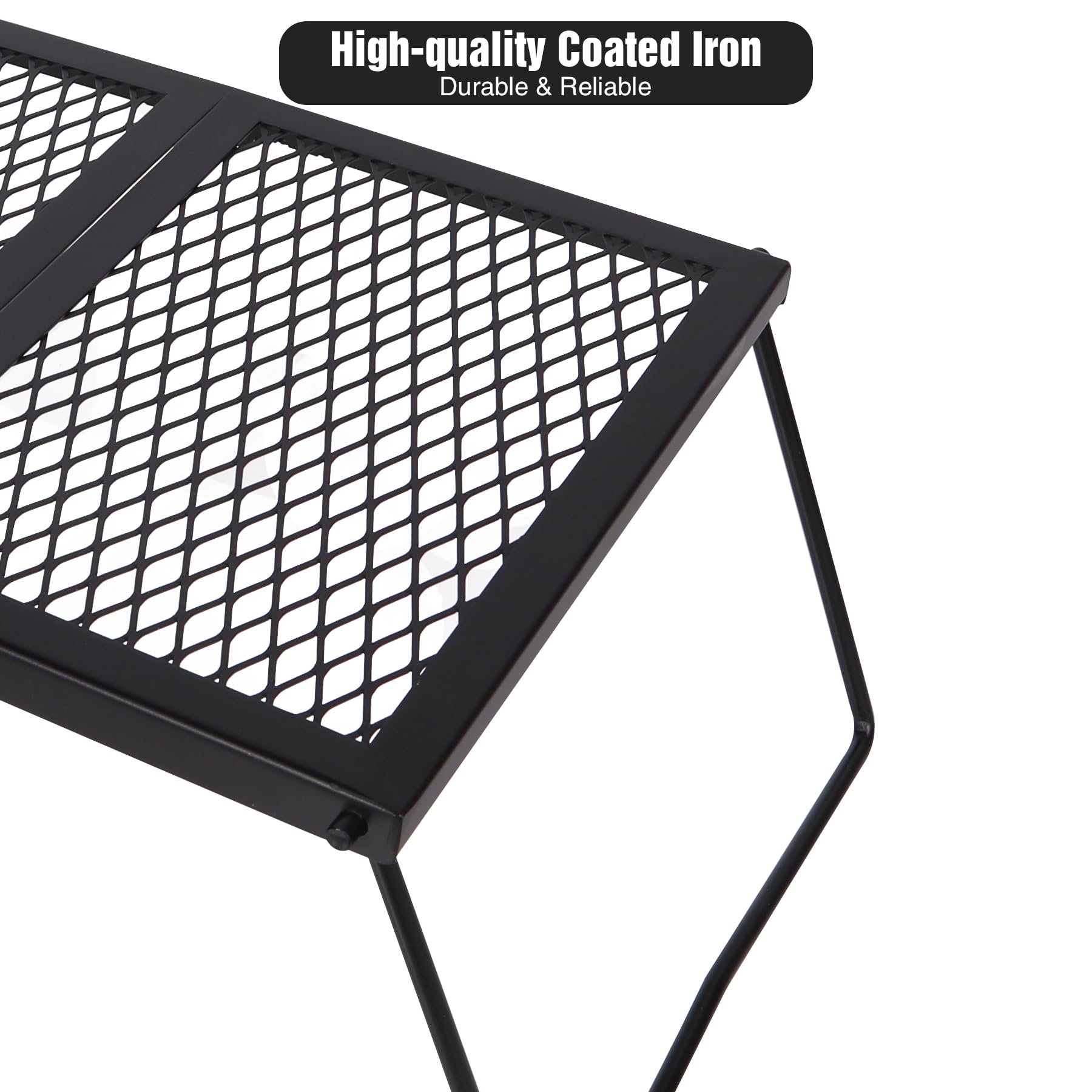 Lineslife diamond mesh grill ensures even heat distribution for better cooking.