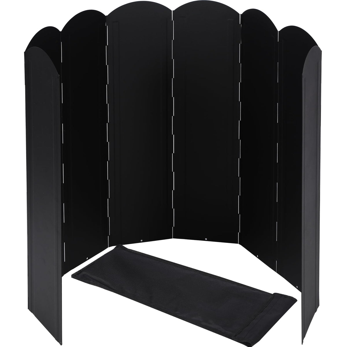 Lineslife extra tall windscreen blocks wind around camp stove for stable flames