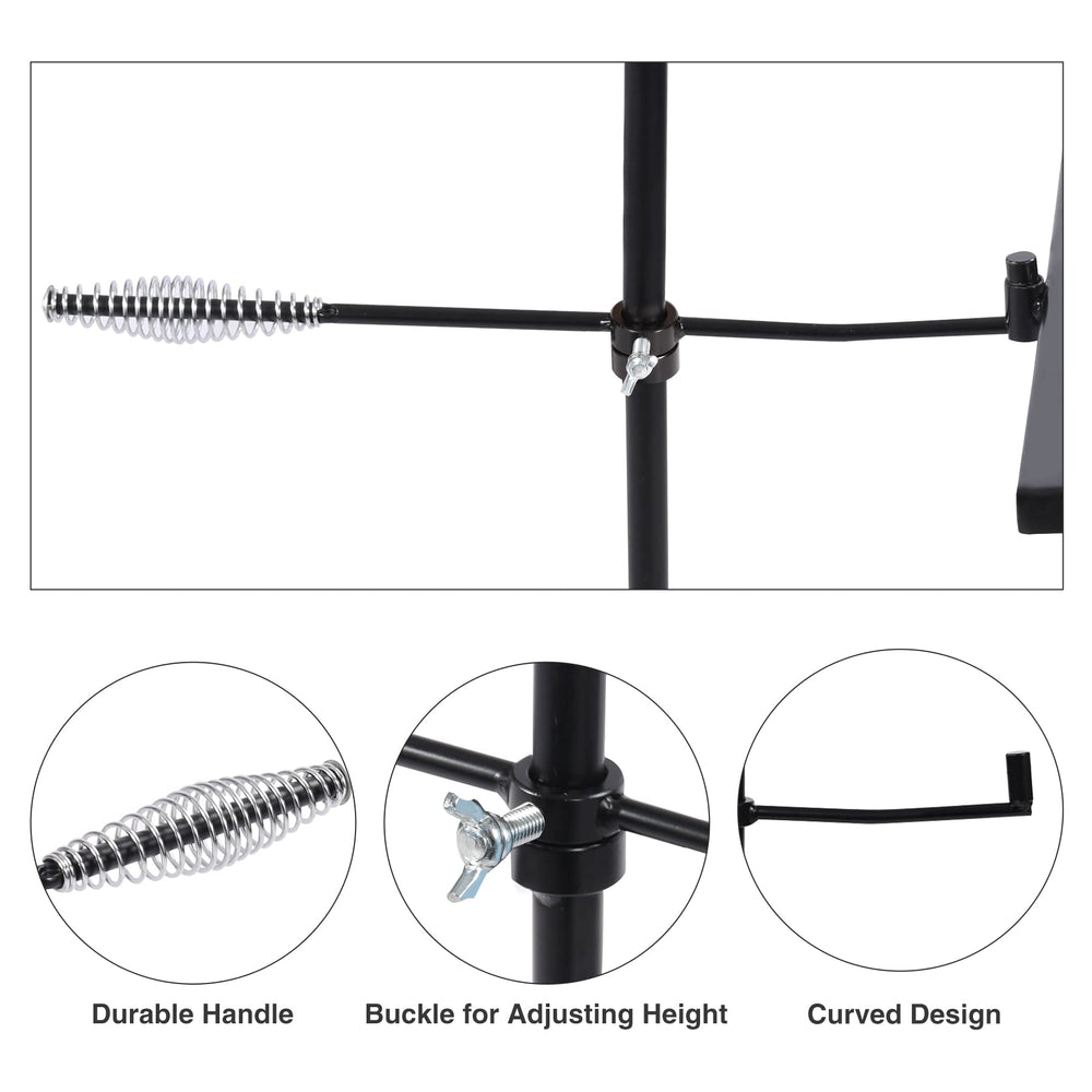 Lineslife Swivel Campfire Grill Grate height adjust demonstrates easy temperature management.