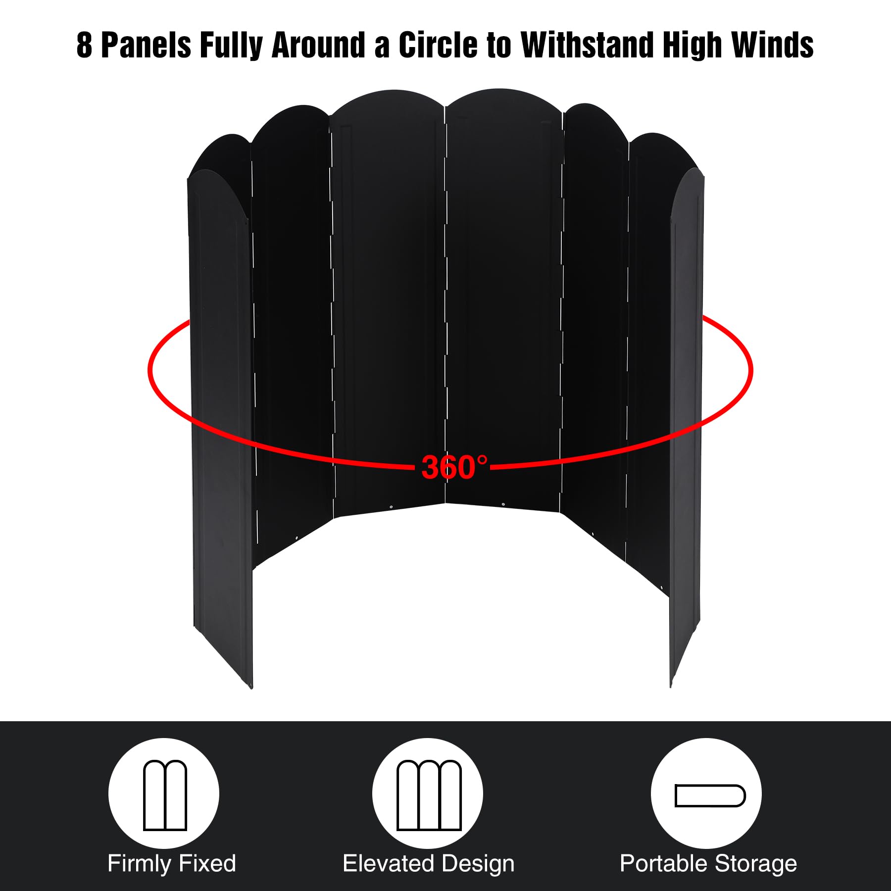 Lineslife versatile wind shield suitable for camping and BBQs