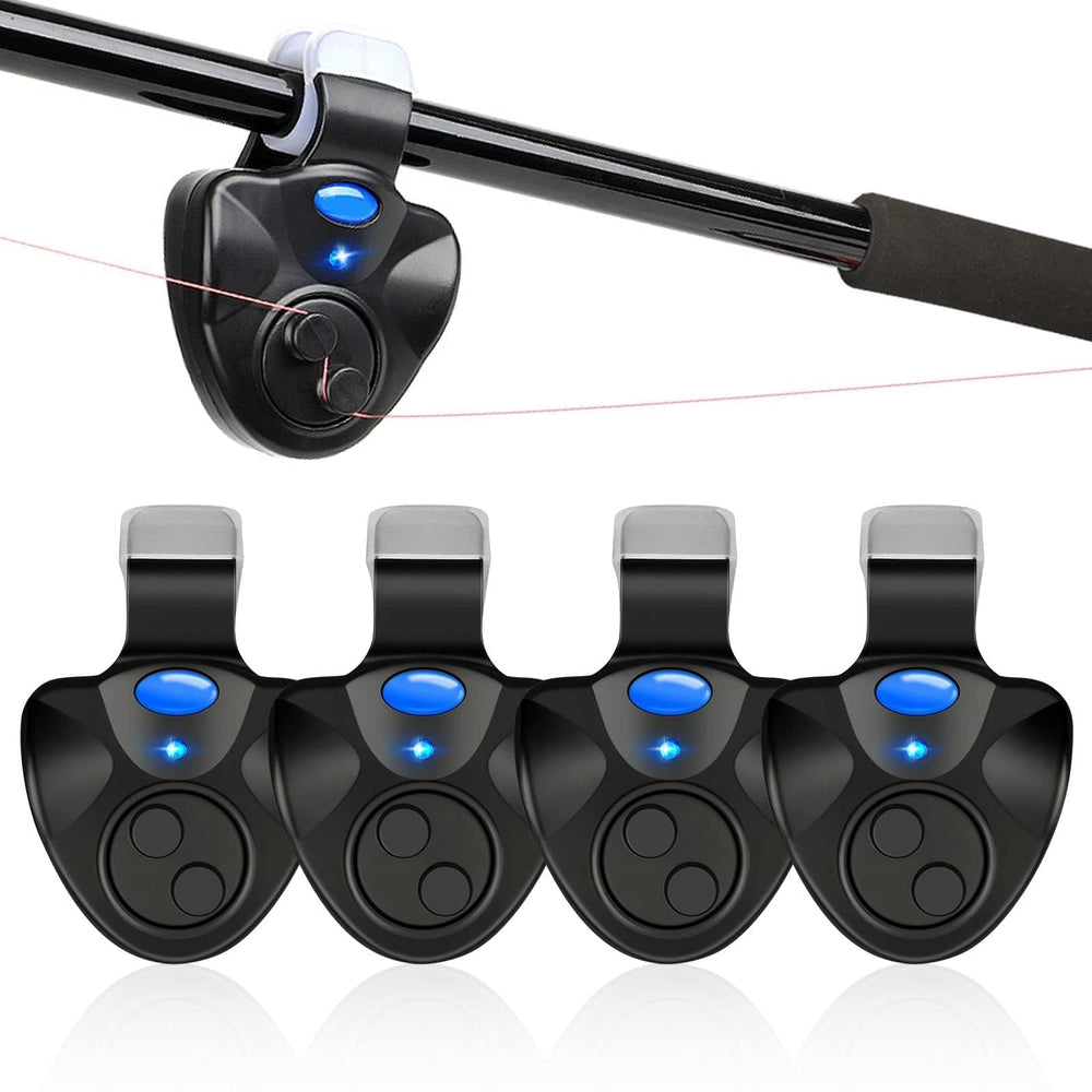 Linkstyle 4-pack fishing bite alarms with LED lights