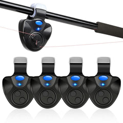 Linkstyle 4-pack fishing bite alarms with LED lights