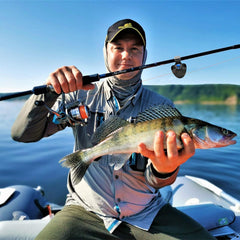 Clamp-on bite alarm with non-slip silicone sleeve on rod