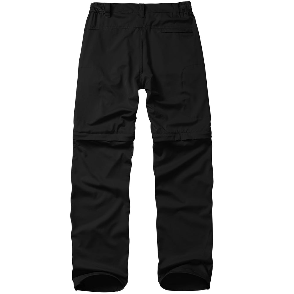Linlon hiking pants zip-off function demonstrated for quick shorts transition.