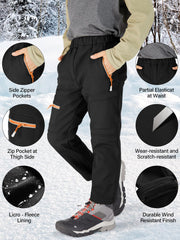 linlon kids snow pants articulated knees allow flexible movement on slopes