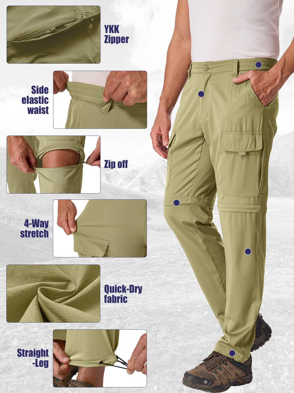 Linlon ripstop durability withstands rugged trails during hiking and fishing.