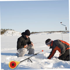 LIOOBO ice fishing rod with non-slip handle for secure grip