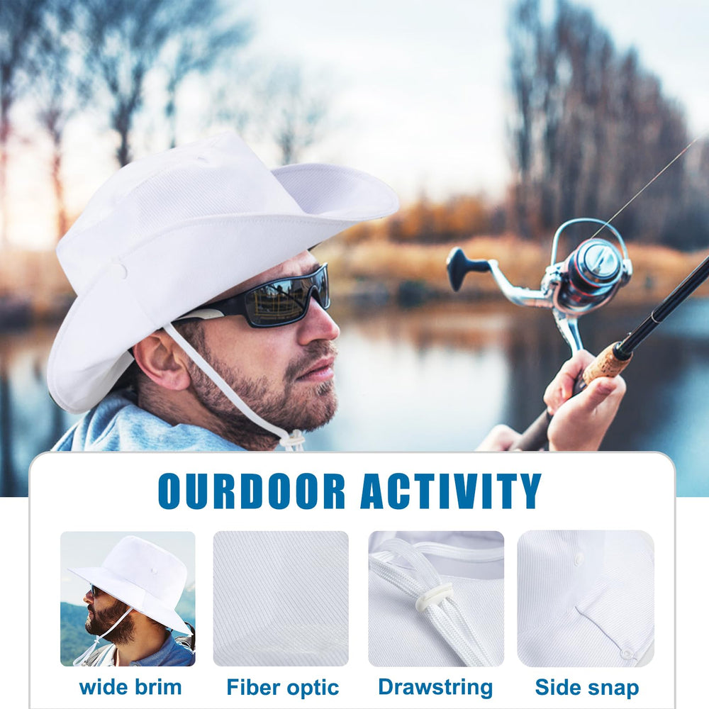 LIOVODE LED bucket hat white color pairs with neon for high-contrast glow