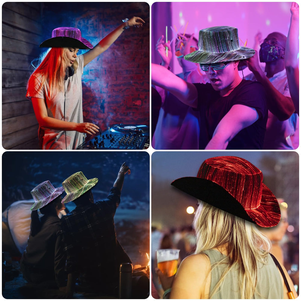 Liovode LED hat USB rechargeable with 3-5 hour runtime after full charge.