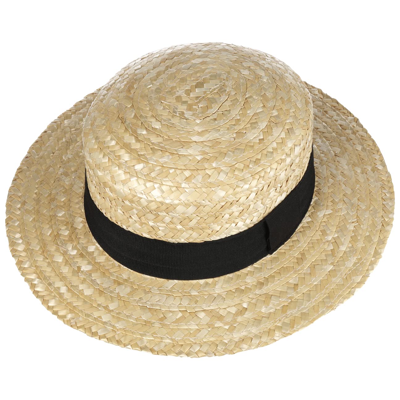 Lipodo boater hat with wheat straw texture for breathable wear