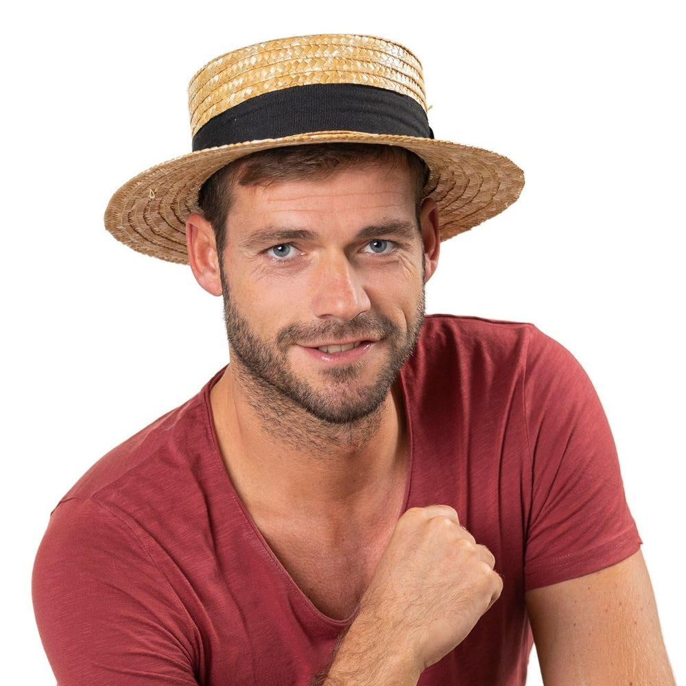 Lipodo hat with grosgrain ribbon detail for timeless style