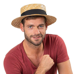 Lipodo hat with grosgrain ribbon detail for timeless style