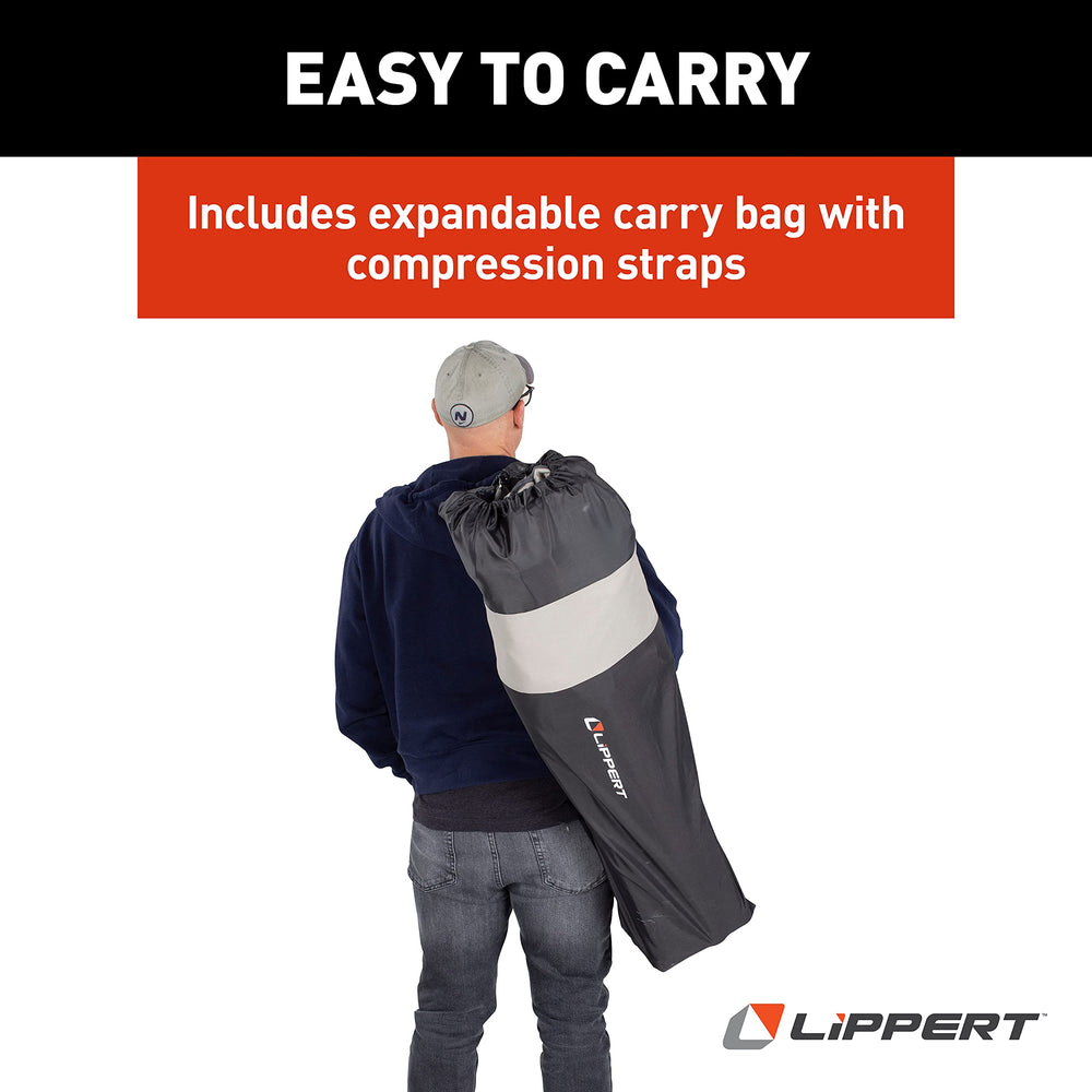 Lippert Big Bear folded dimensions support compact packing and quick setup