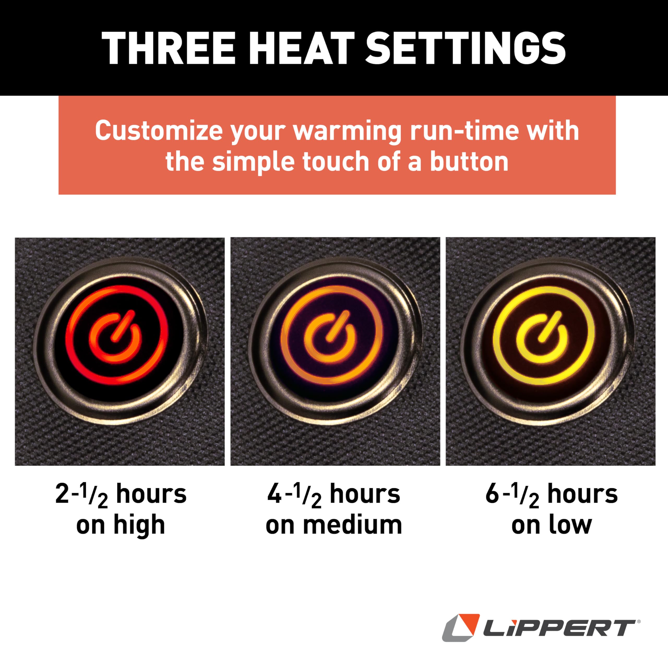 Lippert Big Bear heated loveseat auto shut-off enhances safe, worry-free relaxation