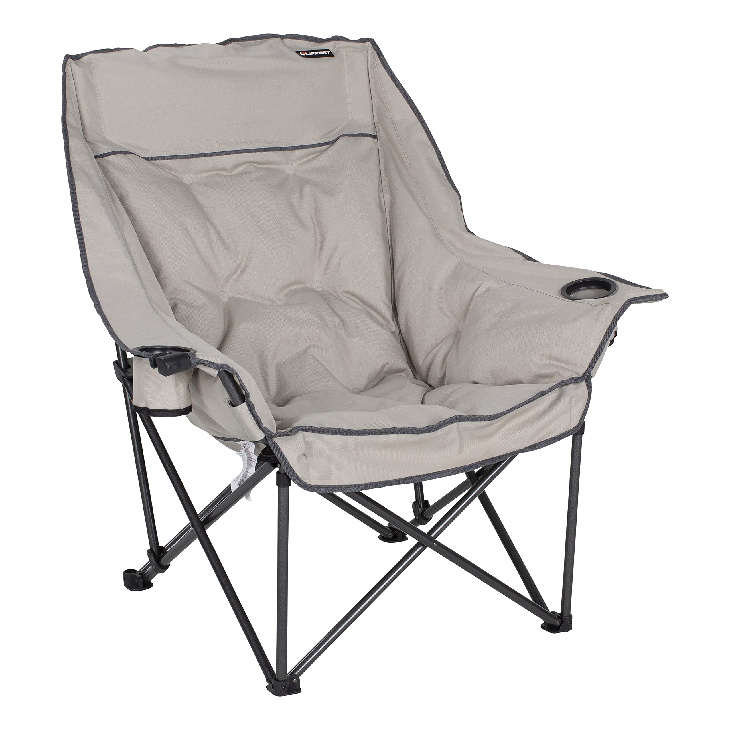Lippert Big Bear padded camping chair with plush high-loft padding for outdoor comfort