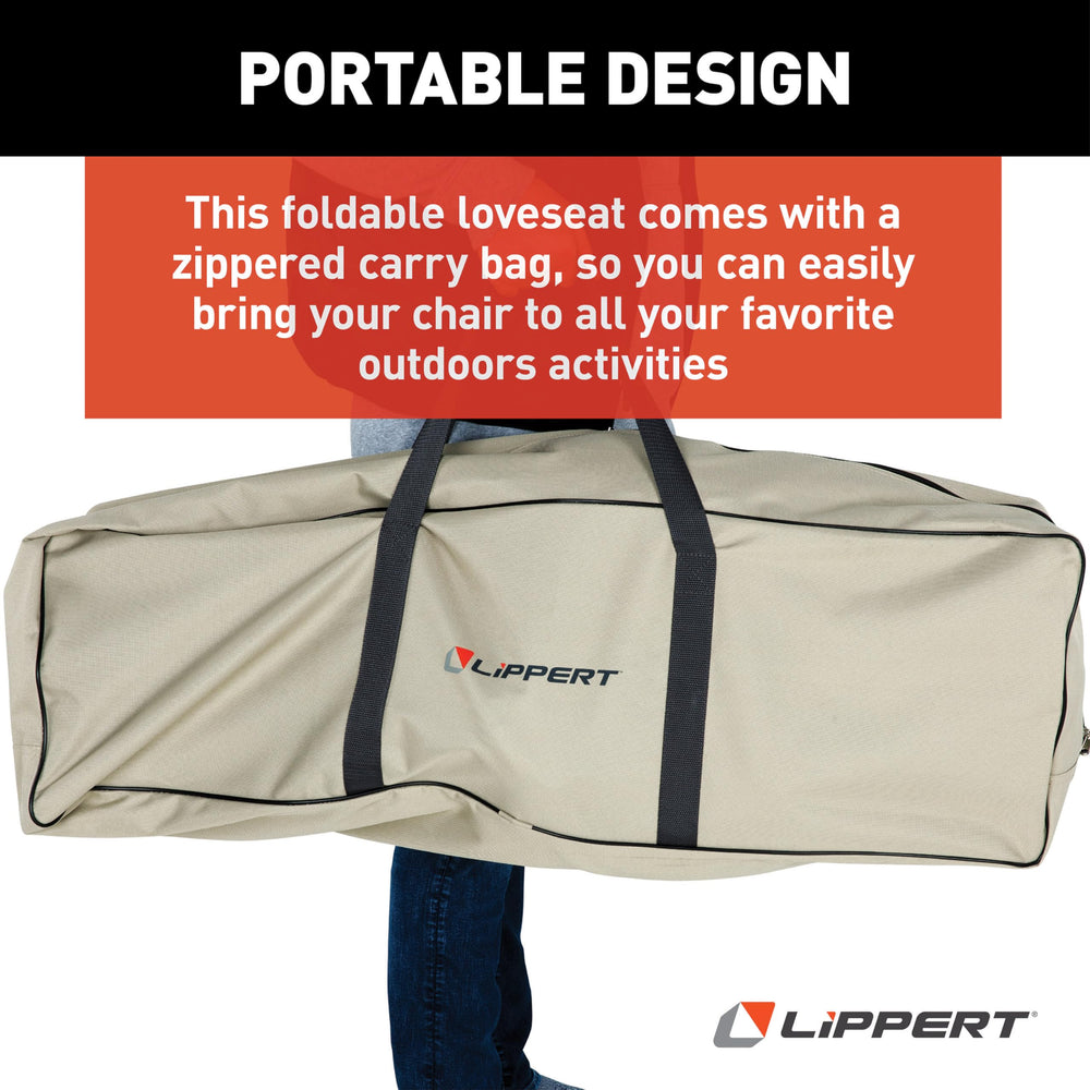Lippert Big Bear zippered carry bag closeup demonstrates easy transport and storage.