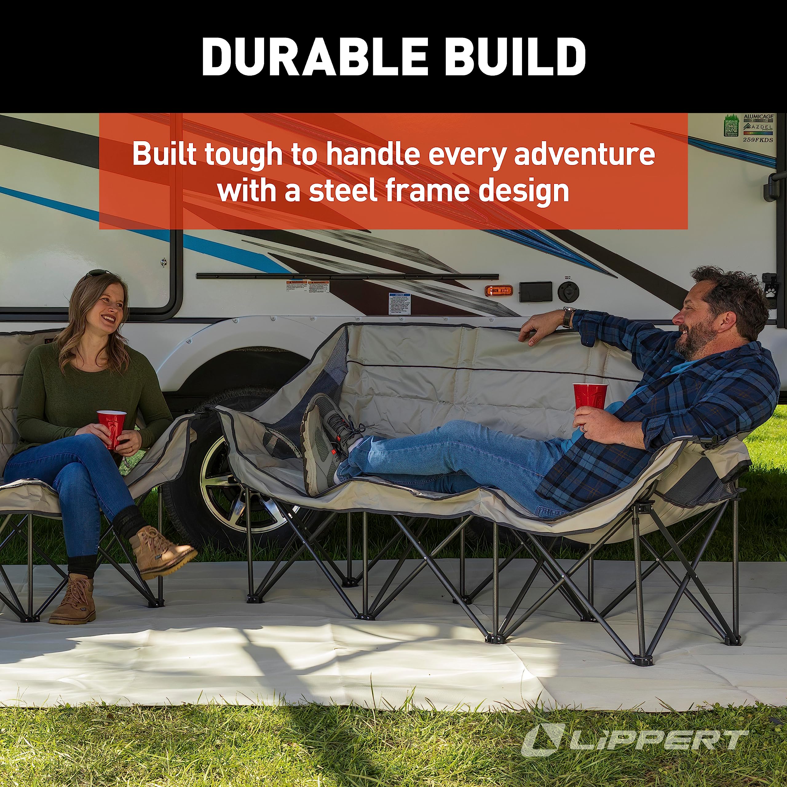 Lippert Campfire Couch carry bag enables easy transport