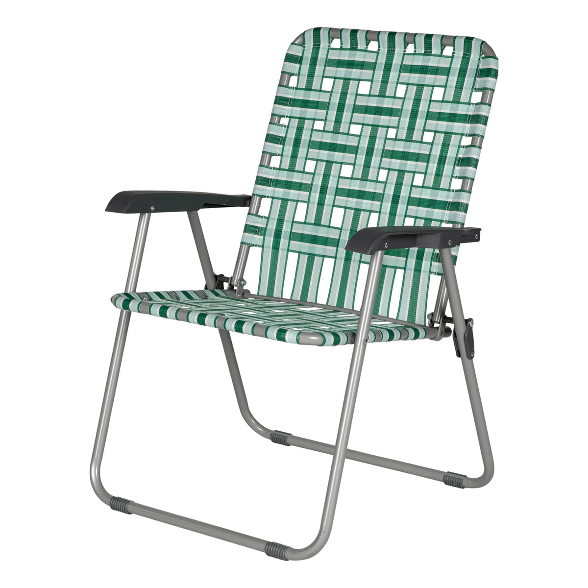 Lippert Green Vintage XL webbed chair with breathable nylon for outdoor comfort