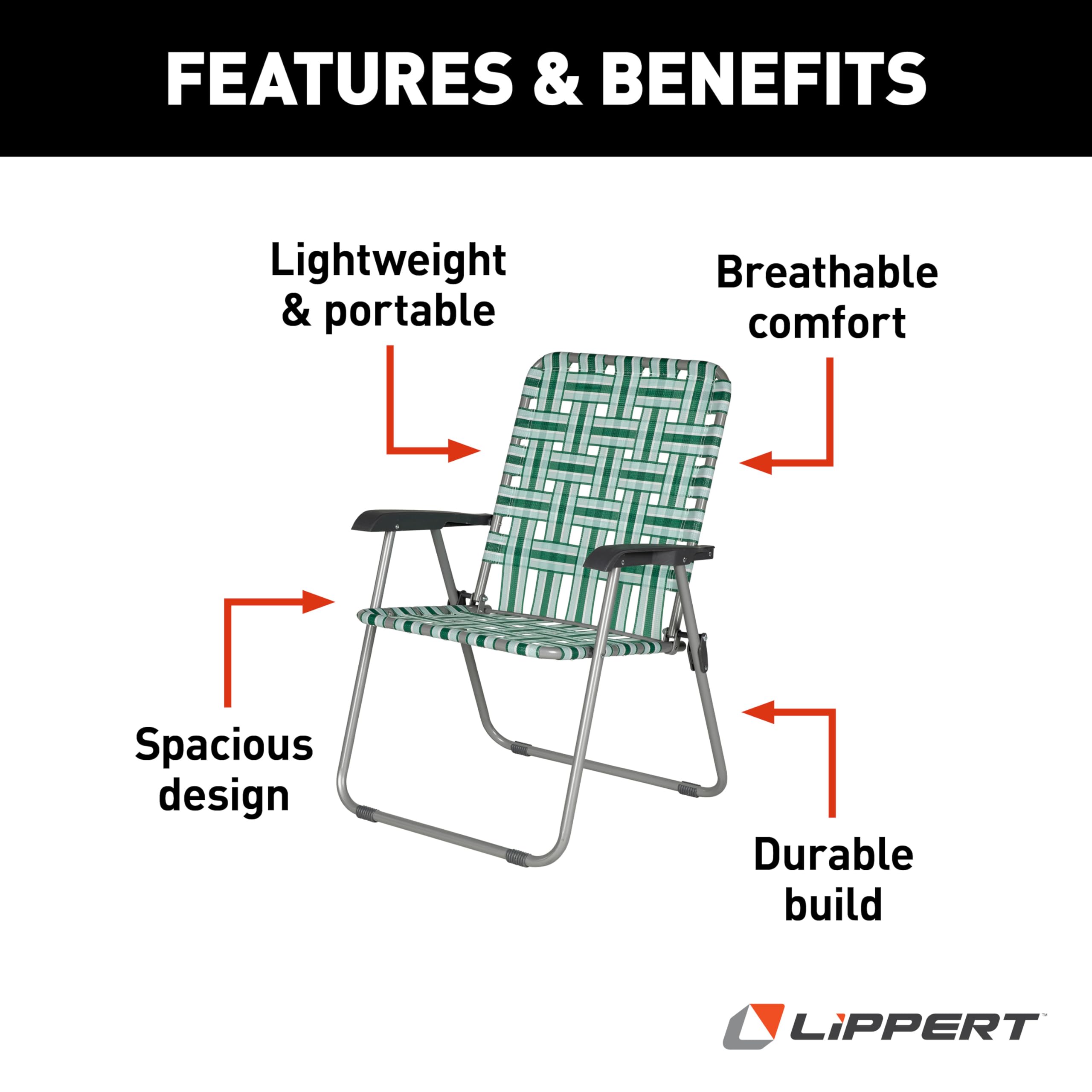 Spacious seating provides extra room to relax outdoors