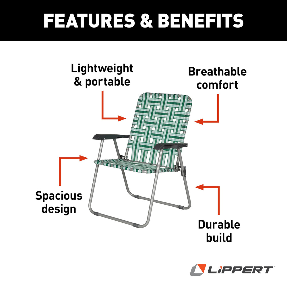 Spacious seating provides extra room to relax outdoors