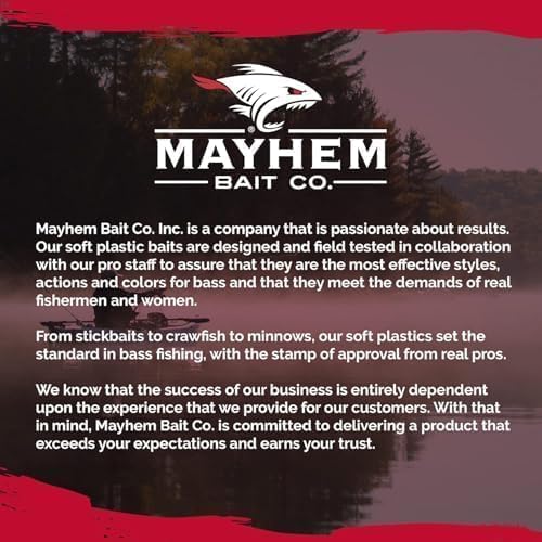 Liquid Mayhem shad attractant gel in-water usage shows versatile lure compatibility.