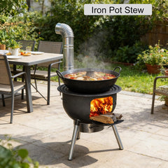 LITAITAI carbon steel construction delivers durable, high-heat performance for outdoor cooking.