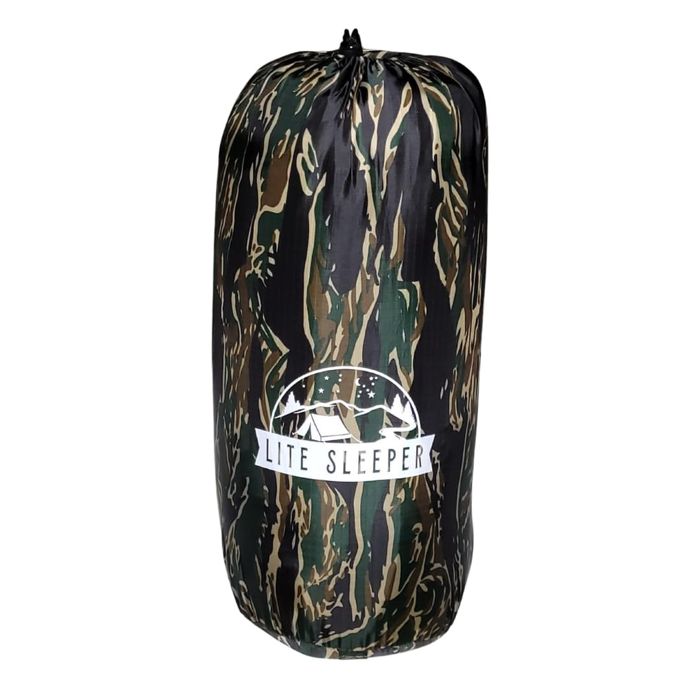 Lite Sleeper field blanket with integrated pillowcase for added comfort