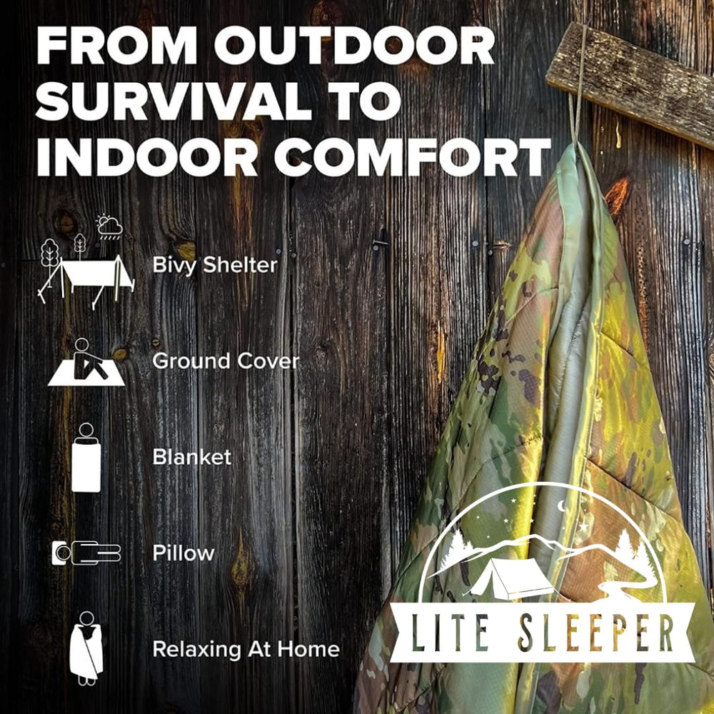 Lite Sleeper weighs 2.1 lbs, ideal for hiking and travel