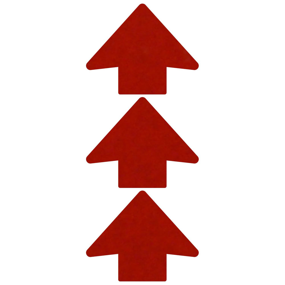 LiteMark reflective red trail arrow sticker for clear outdoor wayfinding in low light