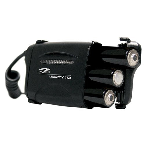 LiteXpress Liberty 113 battery case showing compact storage and setup