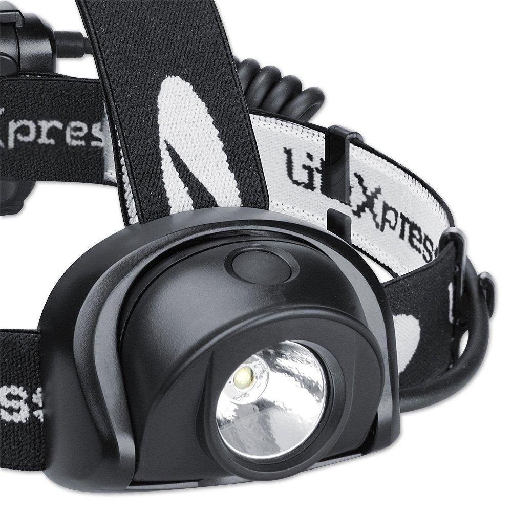 LiteXpress Liberty 113 headlamp side view showing compact design for adjustable wear