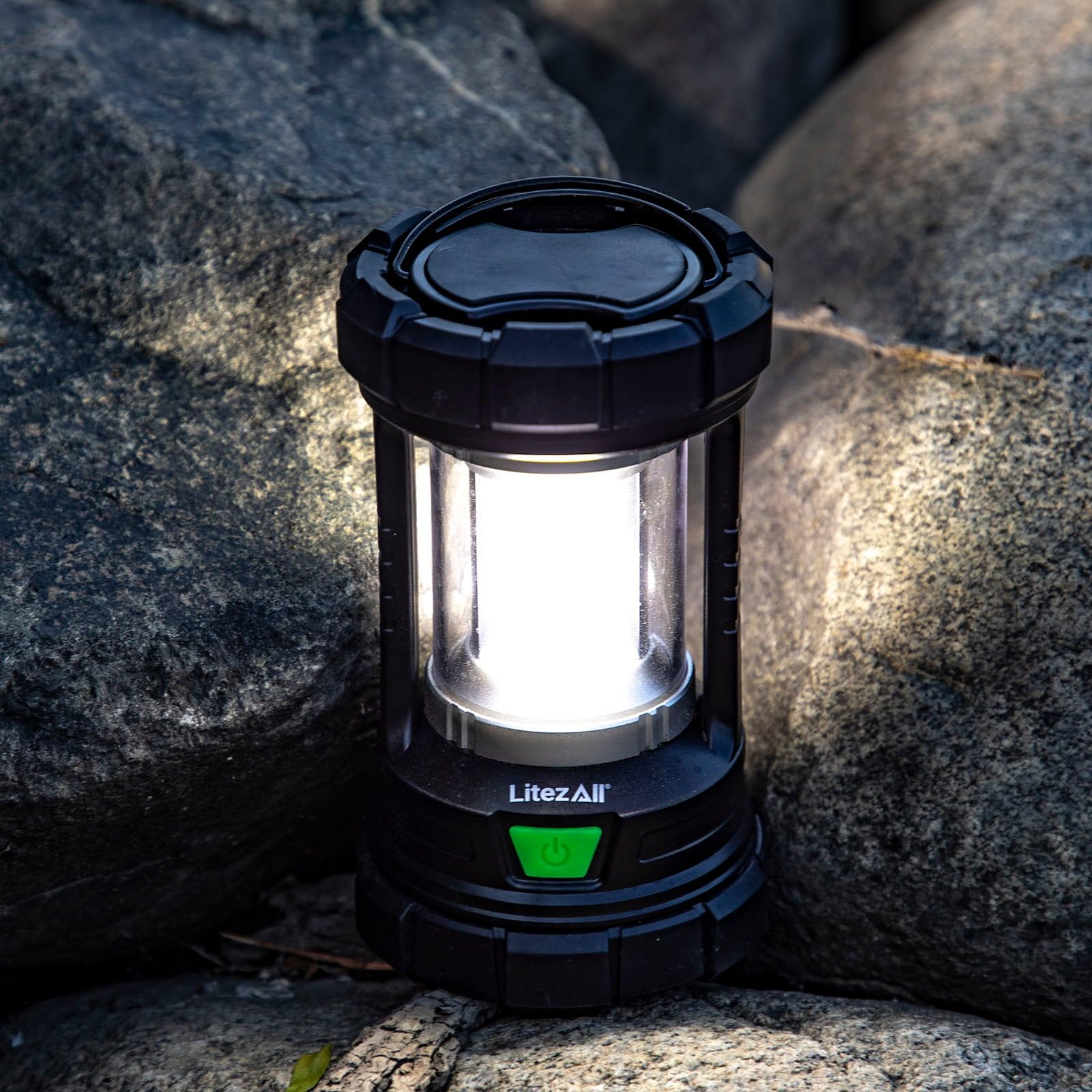 LitezAll 25294 beam throw view emphasizes 148 ft visibility for wide outdoor spaces.