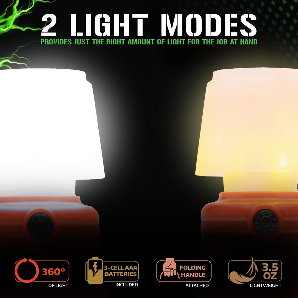 LitezAll Mini Lantern portable design makes packing and travel easy.