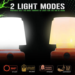 LitezAll Mini Lantern portable design makes packing and travel easy.