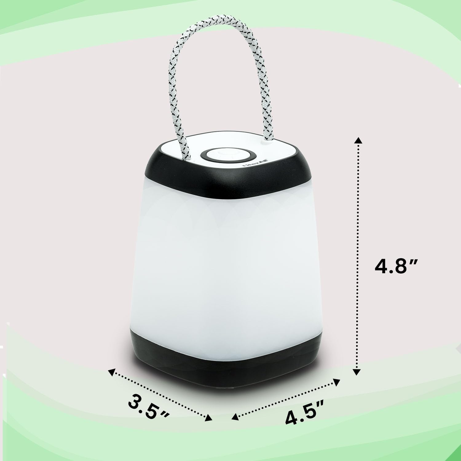 Battery-operated LitezAll lantern stays light without charging during trips