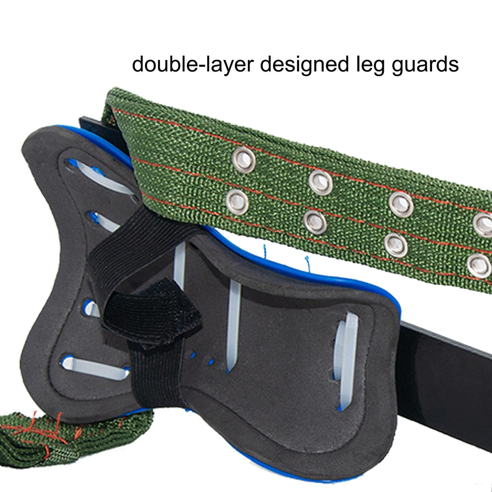 Litong double layer leg guards offer added protection during climbs