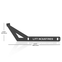 Litt Industries Yeti 24qt Roadie mount installed for quick access on the trail.