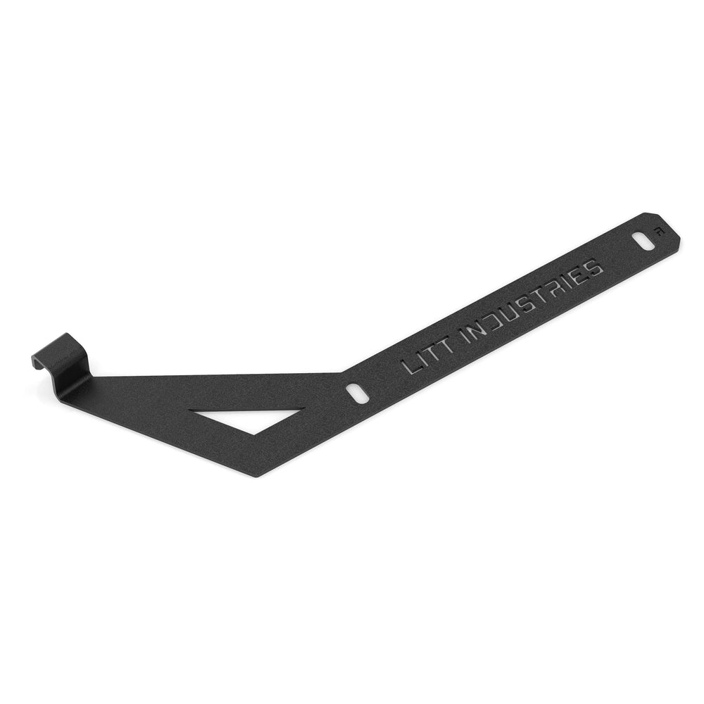 Litt Industries Yeti 24qt Roadie mount on RZR Pro right bracket for stable placement.