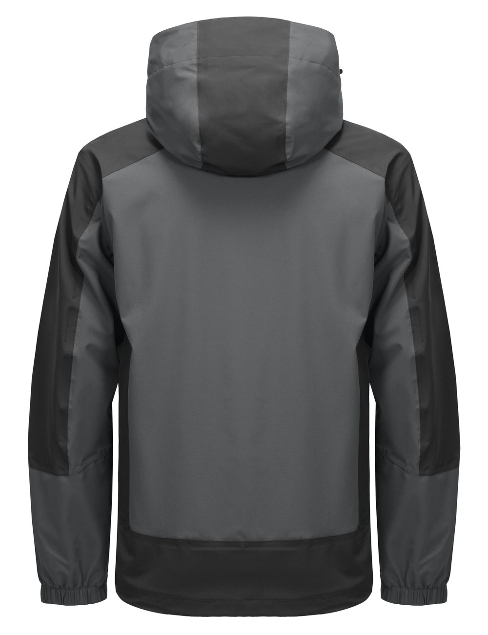 Little Donkey Andy attached tuck-away hood extended for adaptable protection in changing conditions.
