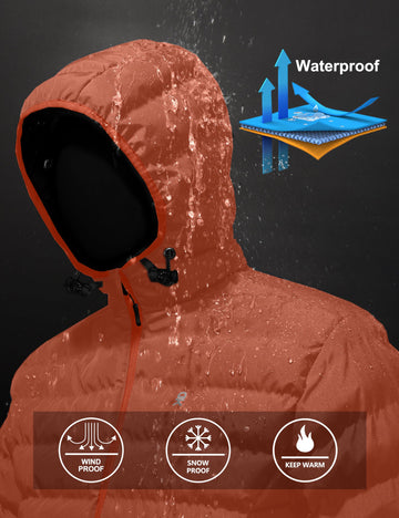 Little Donkey Andy down jacket chest pocket zip offers secure storage for small essentials.