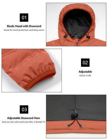 Little Donkey Andy down jacket features waterproof finish for light rain or snow.