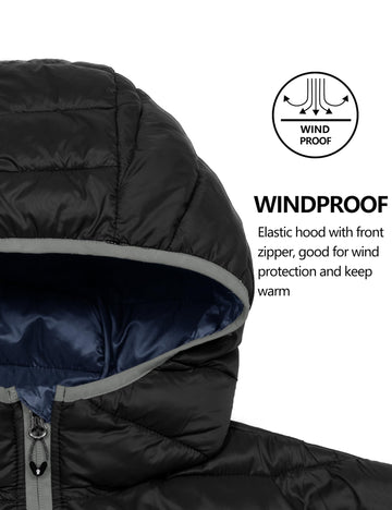 Little Donkey Andy puffer jacket inner pockets provide safe space for valuables during travel.