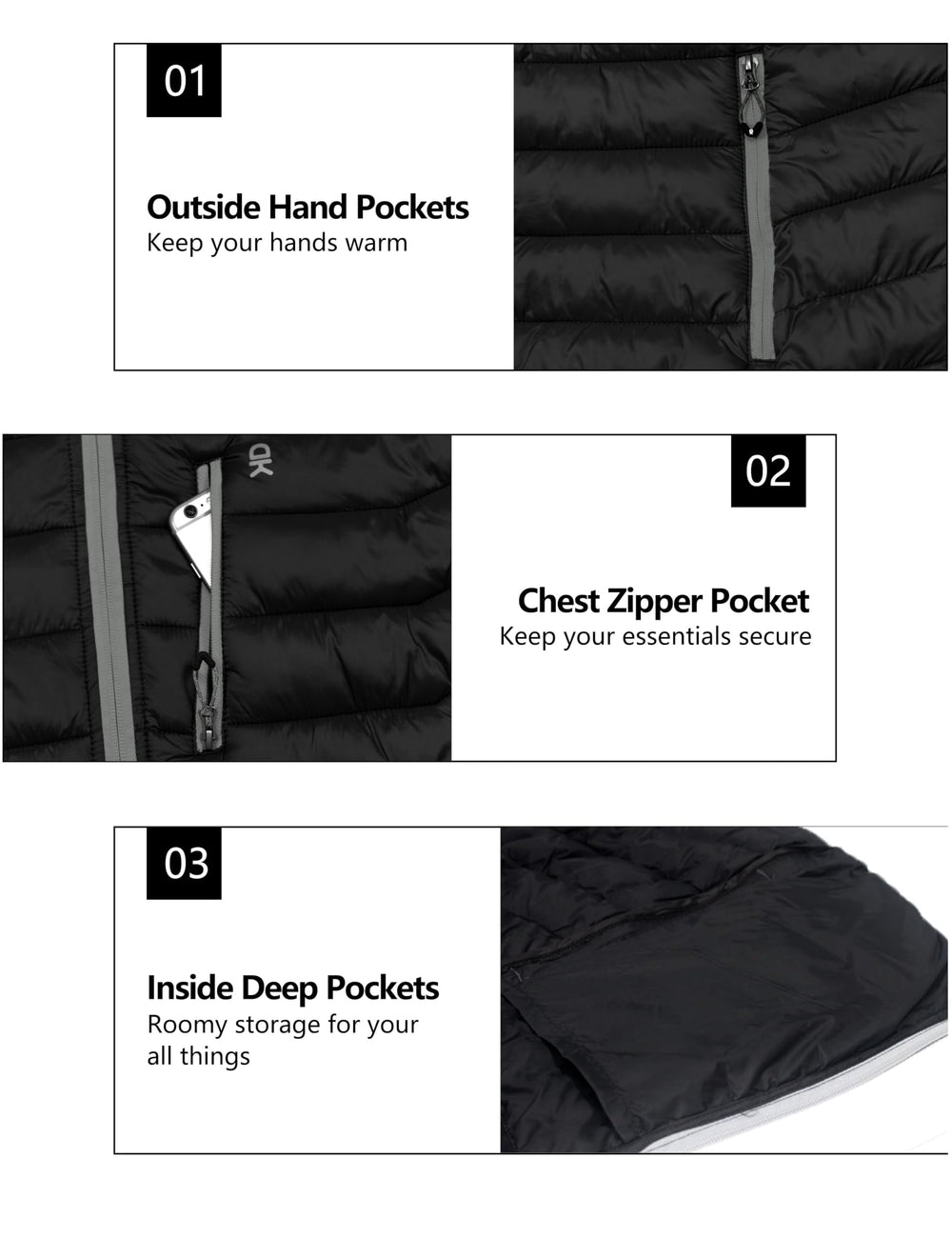 Little Donkey Andy puffer jacket water-repellent nylon shell for light rain errands.