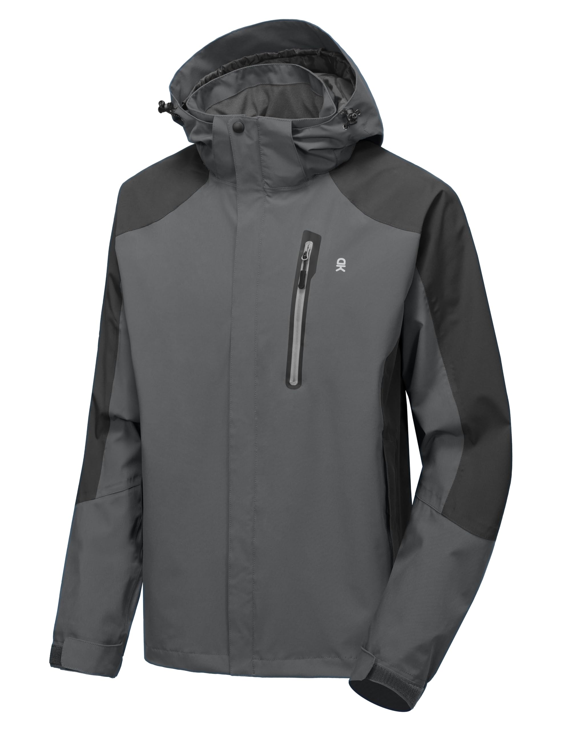 Little Donkey Andy men's rain jacket back view highlighting breathable fabric for comfort.