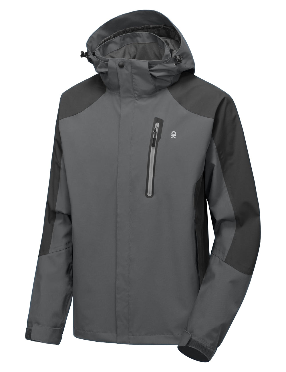 Little Donkey Andy men's rain jacket back view highlighting breathable fabric for comfort.